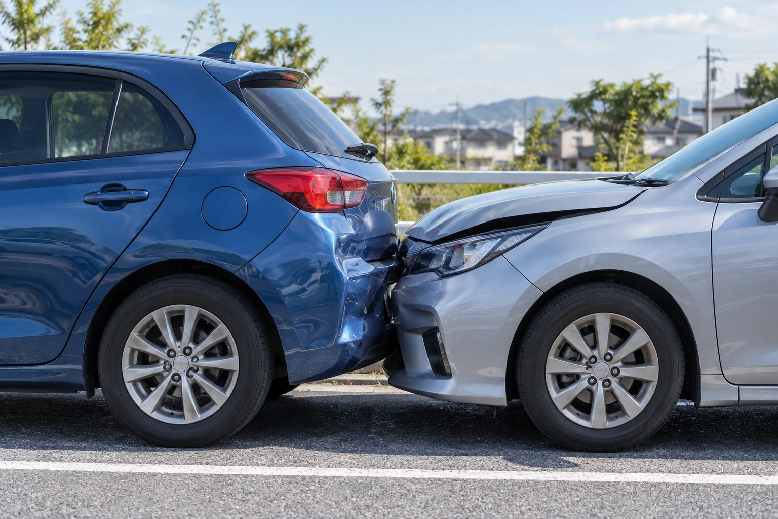 車の接触事故を表したイメージ写真